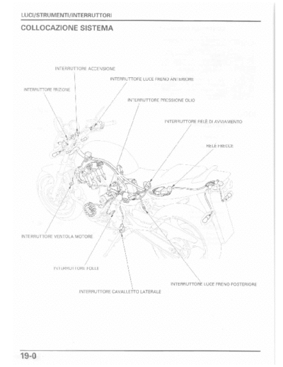Honda Moto Hornet 600cc Luci Strumentazione Interruttori. pag. 18
